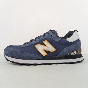 New Balance 515v1 Shoes Mens Size 9.5 D Sneakers Navy Blue Yellow Suede ML515NBR